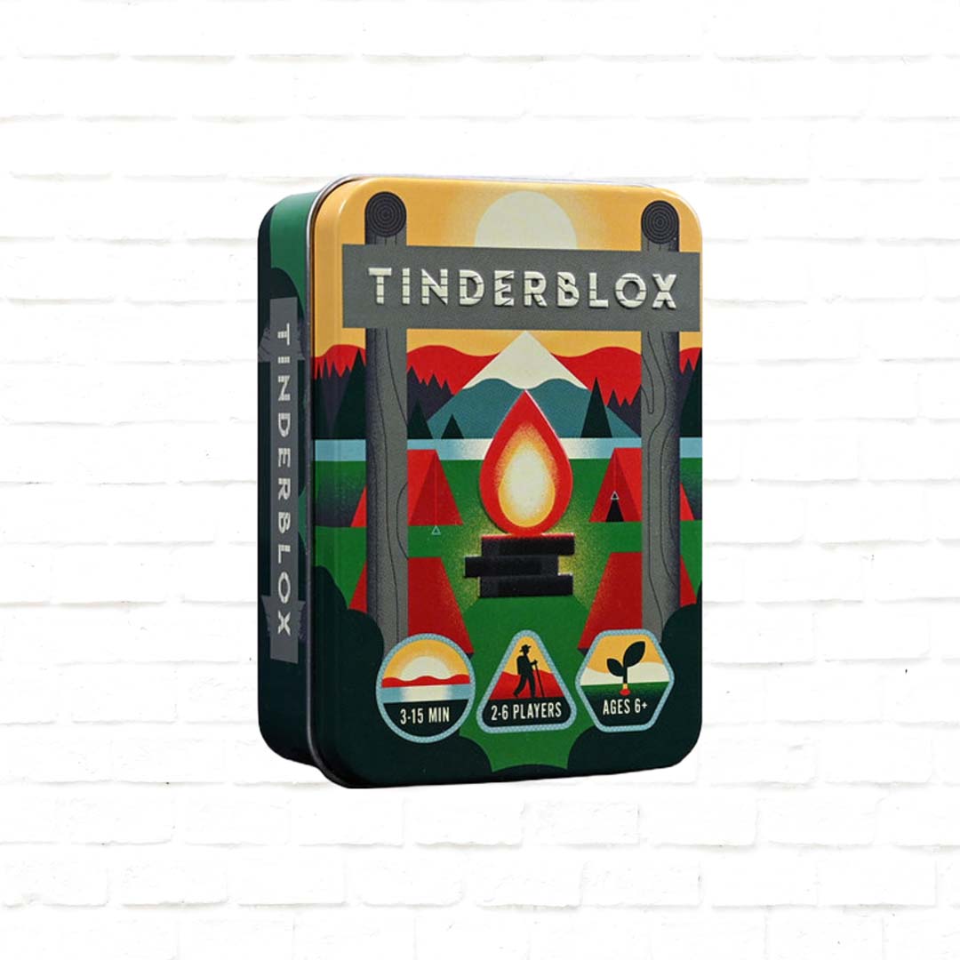 Tinderblox - Jeu De Dextérité Empilable - Boîte Voyage - 2 à 6 Joueurs, à Partir De 6 Ans - 12
