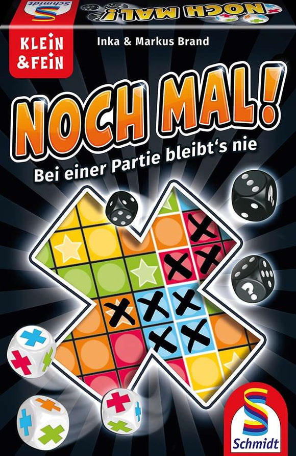 Schmidt Spiele Noch Mal! nemška izdaja igre Encore! - Navdušujoča družabna igra za družinsko igranje - Igra s kockami za 8+ let, 5-20 min, 1-6 igralcev