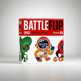 Laboludic Battle Flip Space večjezična izdaja – Hitra vesoljska igra opazovanja in reakcije s kartami – Družinska igra s kartami za 6+, 10 minut, 1–5 igralcev, vključuje slovenska pravila
