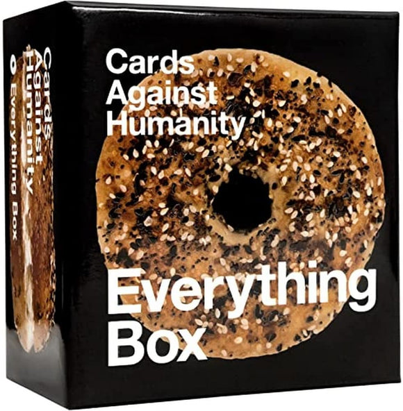 Cards Against Humanity Everything Box razširitev angleška izdaja - zabavna družabna igra - za 17+ let, 30-90 min, 4-20 igralcev