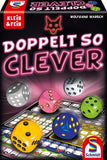 Schmidt Spiele Doppelt so clever nemška izdaja igre Twice as Clever! - Strateška igra s kockami za premetenost za starosti 10+ let, 30 min, 1-4 igralce, 2. v seriji iger Clever
