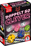 Schmidt Spiele Doppelt so clever nemška izdaja igre Twice as Clever! - Strateška igra s kockami za premetenost za starosti 10+ let, 30 min, 1-4 igralce, 2. v seriji iger Clever