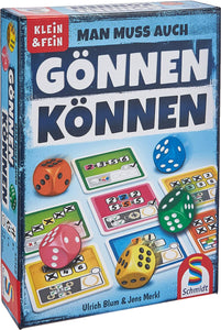 Schmidt Spiele Gönnen Können nemška izdaja igre Divvy Dice - Strateška igra s kockami za družinski družabni večer - Razvija mišljenje in spretnosti, za starosti 8+ let, 20 min, 1-4 igralce