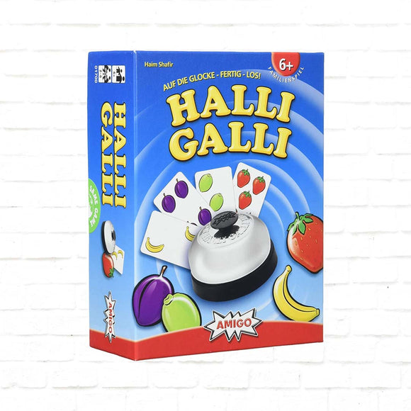 Igroljub Halli Galli slovenska izdaja - Hitra zabavna družabna igra s kartami - za 6+ let, 15 min, 2-6 igralcev, vključuje slovenska pravila