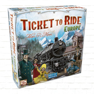Days of Wonder Ticket to Ride Europe Angleška Izdaja - Strateška družabna igra za družinske družabne večere - Primerna za starosti 8+ let, 45 min, 2-5 igralcev
