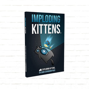 Exploding Kittens Imploding Kittens Razširitev #1 angleška izdaja - Zabavna družabna igra za več igralcev - Igra s kartami za starosti 7+ let, 15 min, 2-6 igralcev - 20 novih kart s 6 novimi akcijami in "Cone of Shame"