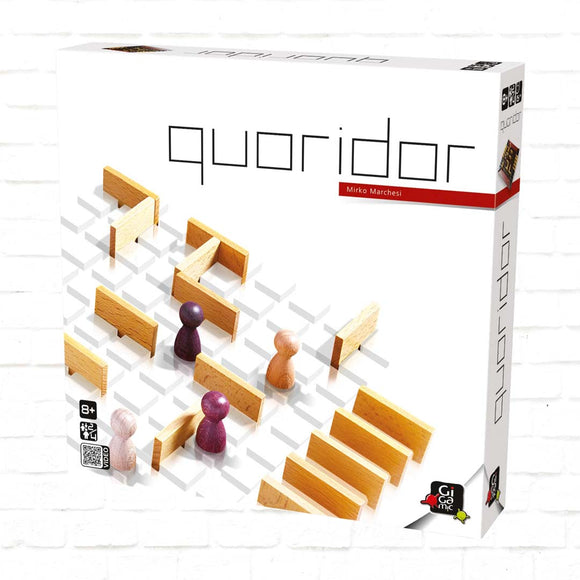 Gigamic Quoridor Classic večjezična izdaja - Strateška igra za družinske trenutke - Preprosta in miselna igra za 8+ let, 15 min, 2/4 igralcev, vključuje slovenska pravila