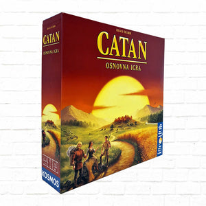 Igroljub Catan osnovna igra slovenska izdaja - strateška družabna igra odkrivanja in trgovanja - za 10+ let, 75 min, 3-4 igralce