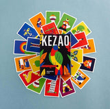 Laboludic Kezao večjezična izdaja – Hitra igra ujemanja barv s kartami – Družinska igra s kartami za 6+, 20 minut, 2–5 igralcev, vključuje slovenska pravila