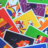 Laboludic Kezao večjezična izdaja – Hitra igra ujemanja barv s kartami – Družinska igra s kartami za 6+, 20 minut, 2–5 igralcev, vključuje slovenska pravila