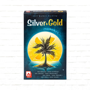 NSV Silver & Gold INTL Edition angleška izdaja - Zabavna družabna igra za družinsko druženje - Hitra in strateška igra za starosti 8+ let, 20 min, 2-4 igralcev