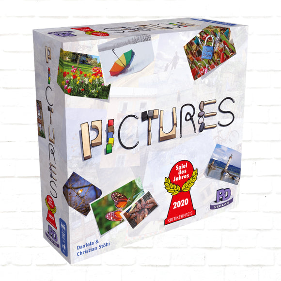 PD Verlag Pictures angleško-nemška izdaja - Ustvarjalna družabna igra za družinsko zabavo - Igra Leta 2020 za starosti 8+ let, 30 min, 3-5 igralcev, vključuje slovenska pravila