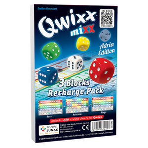 dodatni blokci za družabno igro s kockami qwixx naslovnica cover dice game