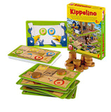 NSV Kippelino večjezična izdaja - Priročna sodelovalna otroška družabna igra - Igraš jo lahko sam ali v skupini - za 5+ let, 10 min, za 1-4 igralce,