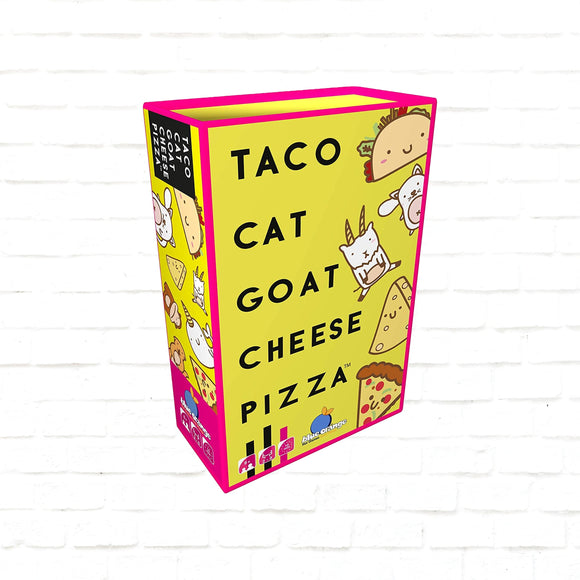 Blue Orange Games družabna igra s kartami Taco Cat Goat Cheese Pizza international izdaja naslovnica namizne igre
