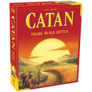 Catan angleška izdaja - klasična družabna igra z lesenimi figurami - za 12+ let, 90 min, za 3-4 igralce