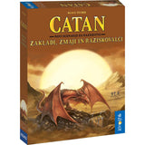 razširitev za družabo igro catan zakladi zmaji in raziskovalci škatla naslovnica box cover board game expansion