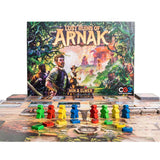 družabna igra cge lost ruins of arnak vse koponente na mizi glory shot board game