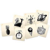 družabna igra codenames pictures abstraktne sličice na kartah abstract illustrations on cards board game