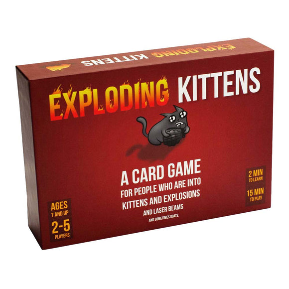 družabna igra exploding kittens card game škatla naslovnica cover