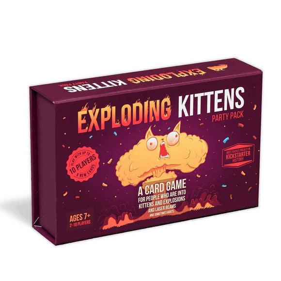 exploding kittens party pack škatla naslovnica 3d box cover card game