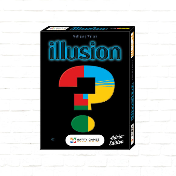 Happy Games družabna igra s kartami Illusion zabavna za vso družino naslovnica namizne igre