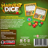 Družabna igra Harvest Dice Board Game Box Back Pravi Junak