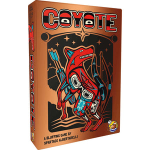 HeidelBÄR Games Coyote angleška izdaja -Premetena družabna igra blefiranja in logičnega sklepanja - za 10+ let, 20 min, za 3-6 igralcev