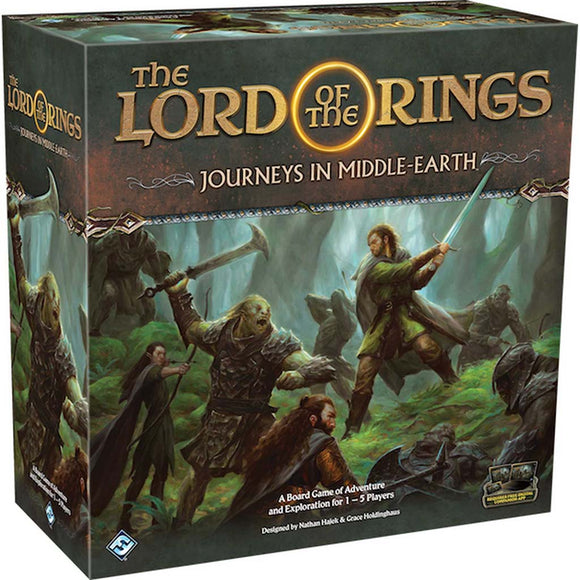 družabna igra lord of the rings journeys in middle earth škatla naslovnica box cover board game