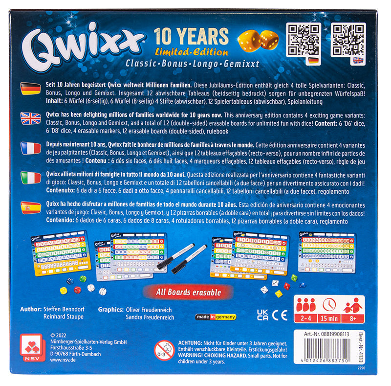 NSV - 4121 - QWIXX - Longo - International - Gioco a Dadi