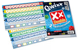 NSV družabna igra s kockami Qwixx Double International Razširitev za super hitro družinsko igro s kockami Qwixx 
