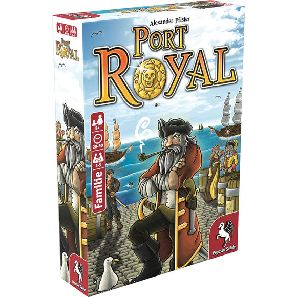 Pegasus Spiele Port Royal angleška izdaja - Vznemirljiva igra s kartami trgovanja v Karibih - Družabna igra za 8+ let, 25 min, 2-5 igralcev