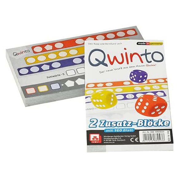 družabna igra s kockami qwinto dodatni listki replacement sheets dice games