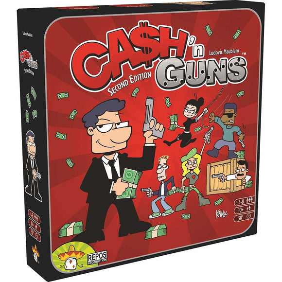 repos prodution družabna igra cash and guns 3d naslovnica board game cover