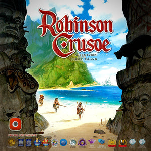 Robinson Crusoe Adventures on the Cursed Islan Družabna igra Board Game Cover