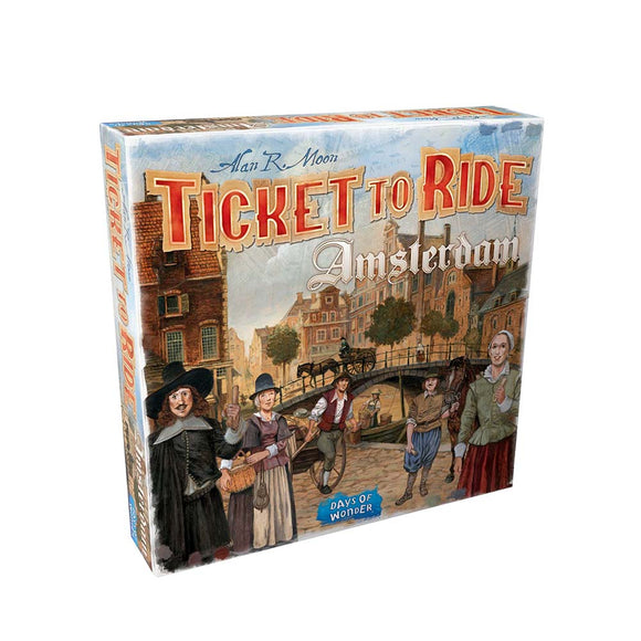 družabna igra ticket to ride amsterdam škatla naslovnica box cover board game