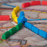 days of wonder ticket to ride europe board game components close up