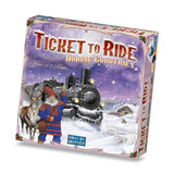 družabna igra ticket to ride nordic countiresškatla naslovnica box cover board game