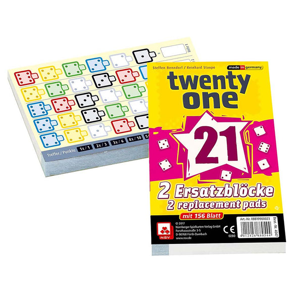 družabna igra s kockami twenty one dodatni listki replacement sheets dice games
