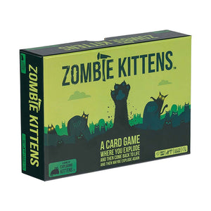 zombie kittens card game green 3d box cover škatla igre s kartami zelena