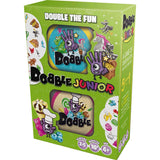 Zygomatic Dobble Junior Angleška Izdaja - Dve zabavni igri v eni škatli za družinsko igranje - Priljubljena hitra družabna igra za otroke starosti 4+ let, 15 min, 2-6 igralcev, 30 kart